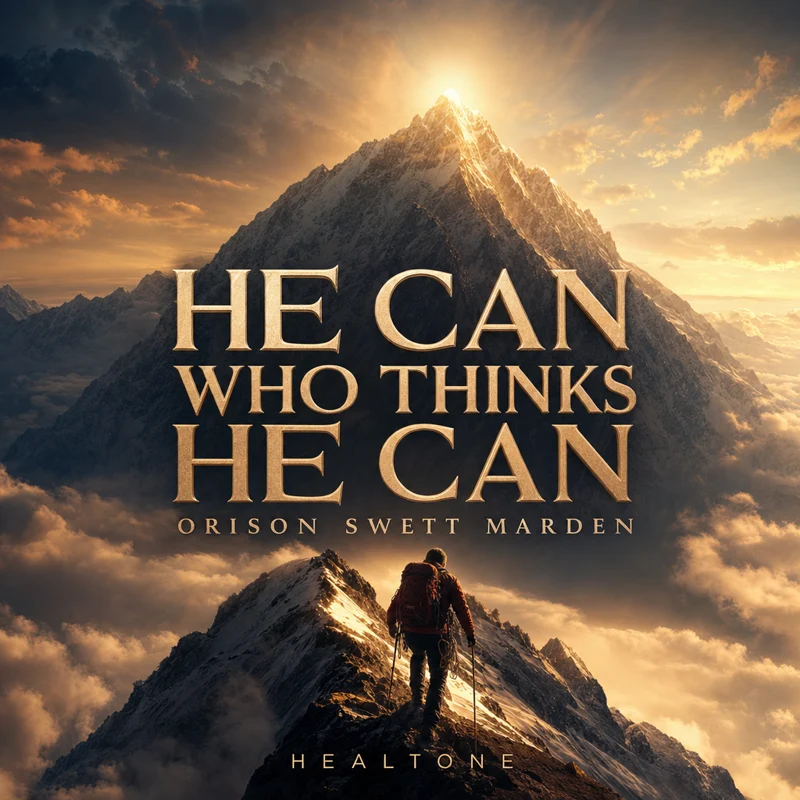 He Can Who Thinks He Can